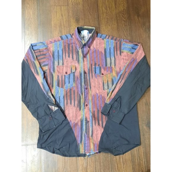 VTG Made in USA Men's Latigo Rodeo Western Button Up Shirt, See Photos for Size - Picture 1 of 11